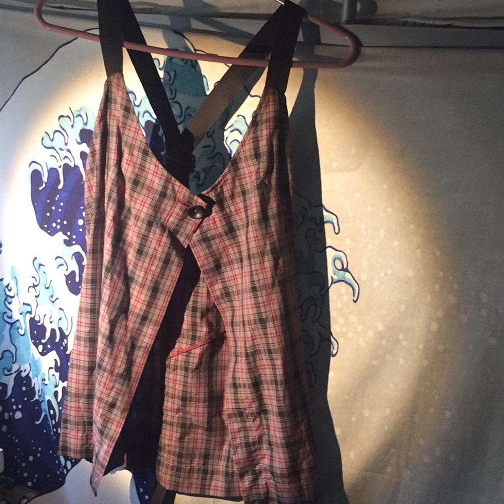 Plaid vest